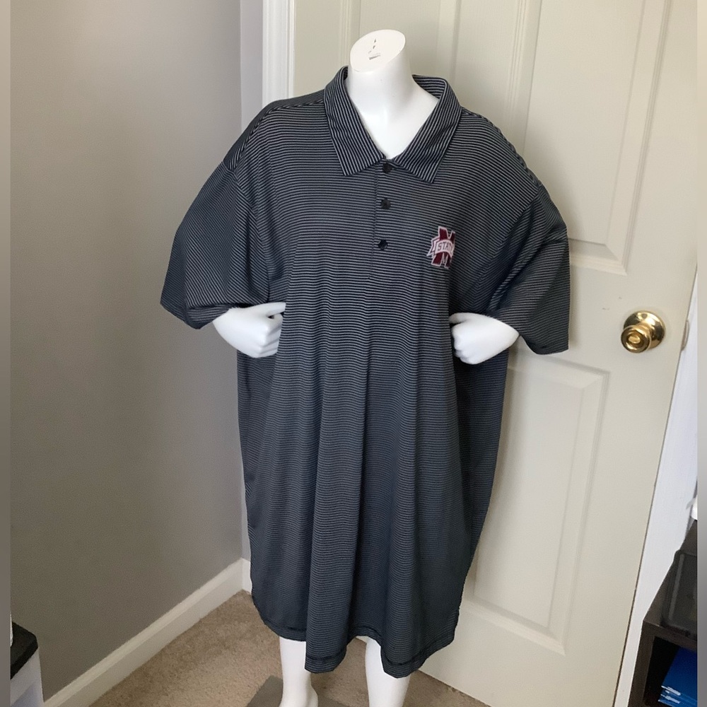 Men 3XLT Antigua Mississippi State Bulldogs Golf Short Sleeve Polo Shirt